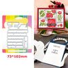 A set of floral love words stencils and stamps for DIY scrapbooking featuring red roses and leaves.