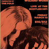 A vintage poster for TV Girl featuring a close-up of two women's faces in sepia tones.