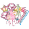 Purple Mermaid Birthday Party Supplies Kit for Girls