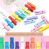 Colorful Natural Wooden Clips for Crafts, Photos, and DIY Projects