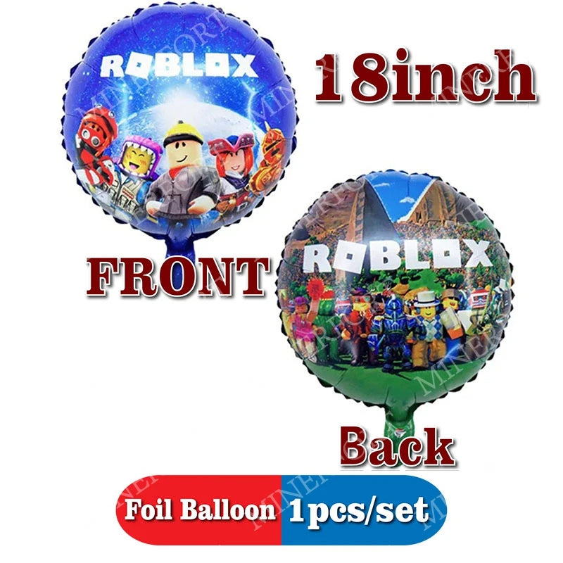 Cartoon Robot Foil Balloon Party Decoration Set