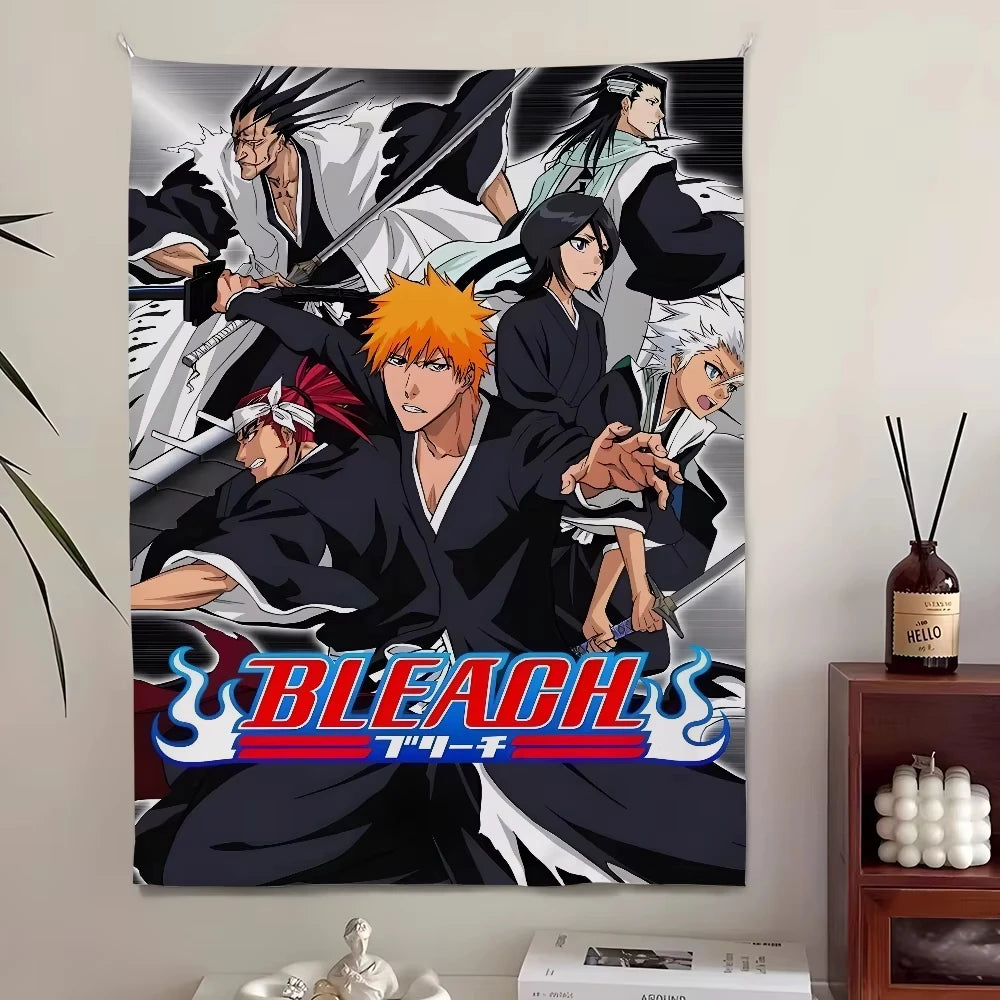 Poster mit Charakteren aus dem Bleach-Manga im Collage-Stil