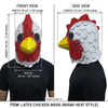 Realistic Latex Rooster Head Mask for Halloween & Cosplay