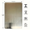 A rectangular aluminum wall sign measuring 7.9 inches by 11.9 inches, pre-drilled and waterproof.