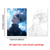 Anime Satoru Gojo LED Lighted Photo Frame with Three Color Modes