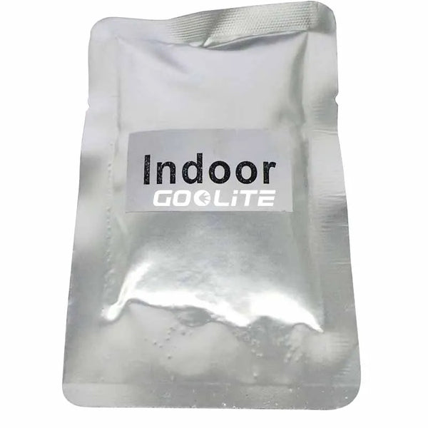 A white pouch of Indoor GoLite titanium powder refill.
