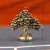 Brass fortune tree ornament featuring a detailed tree shape and ingot accents.