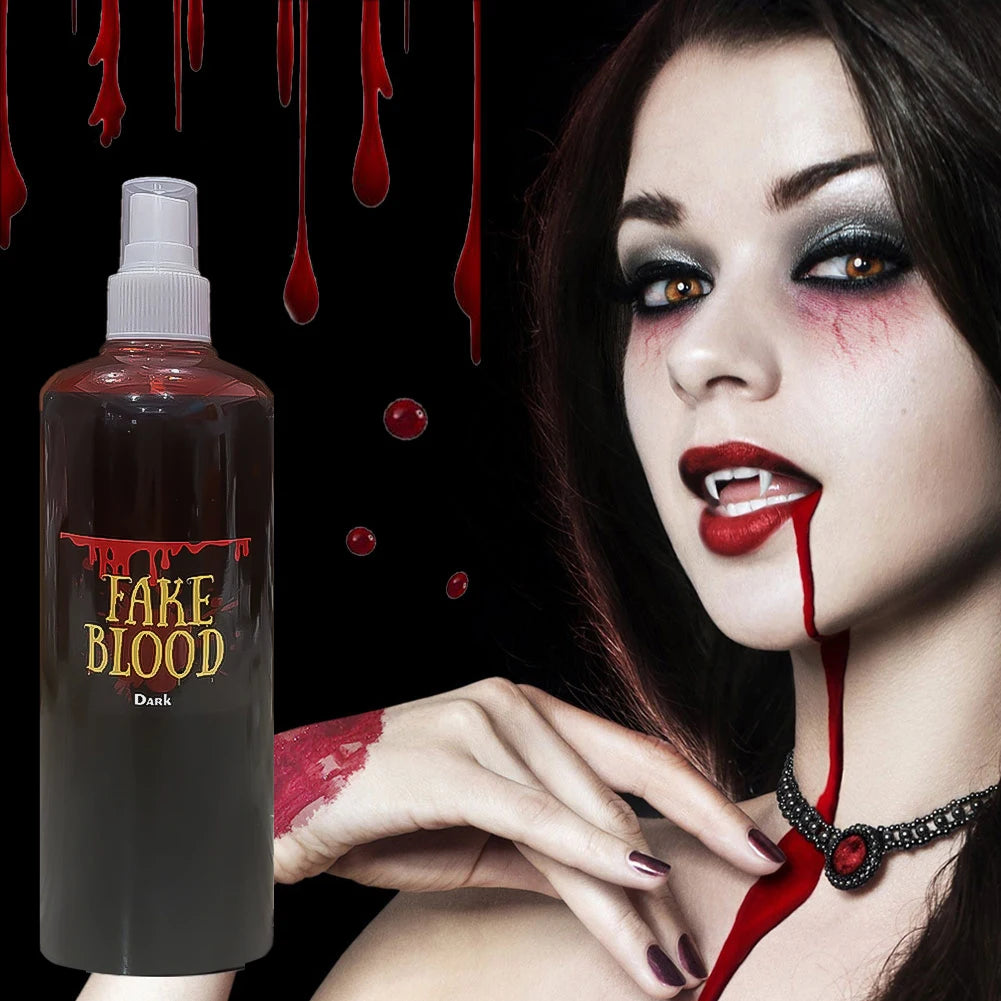 Realistic Fake Blood with Spray Head for Halloween Cosplay