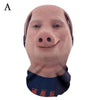 A realistic silicone face mask resembling a pig, used for cosplay or party wear.