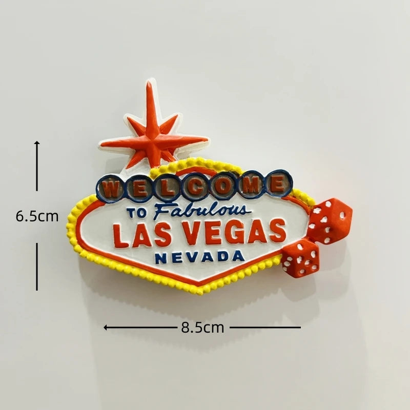 3D Resin Fridge Magnets – Iconic American Landmarks