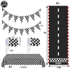 Race Car Birthday Party Balloon Decoration Set with Traffic Lights, Cones & Checkered Flags