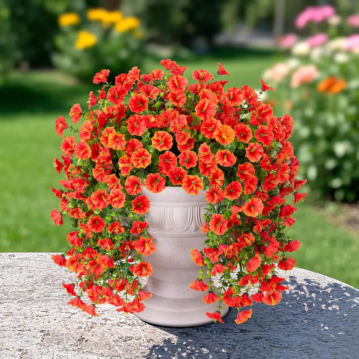 Vibrant Artificial Morning Glory Vine Garland