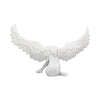 White resin angel wing figurine with a nude torso and wings for home decor