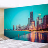 New York City Night View Tapestry Wall Hanging