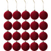 Velvet Christmas Ornaments with Flocked Finish