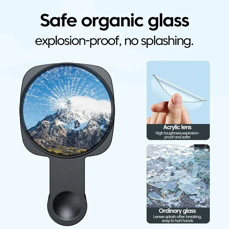 Clip-On Convex Privacy Mirror for Smartphones & Monitors