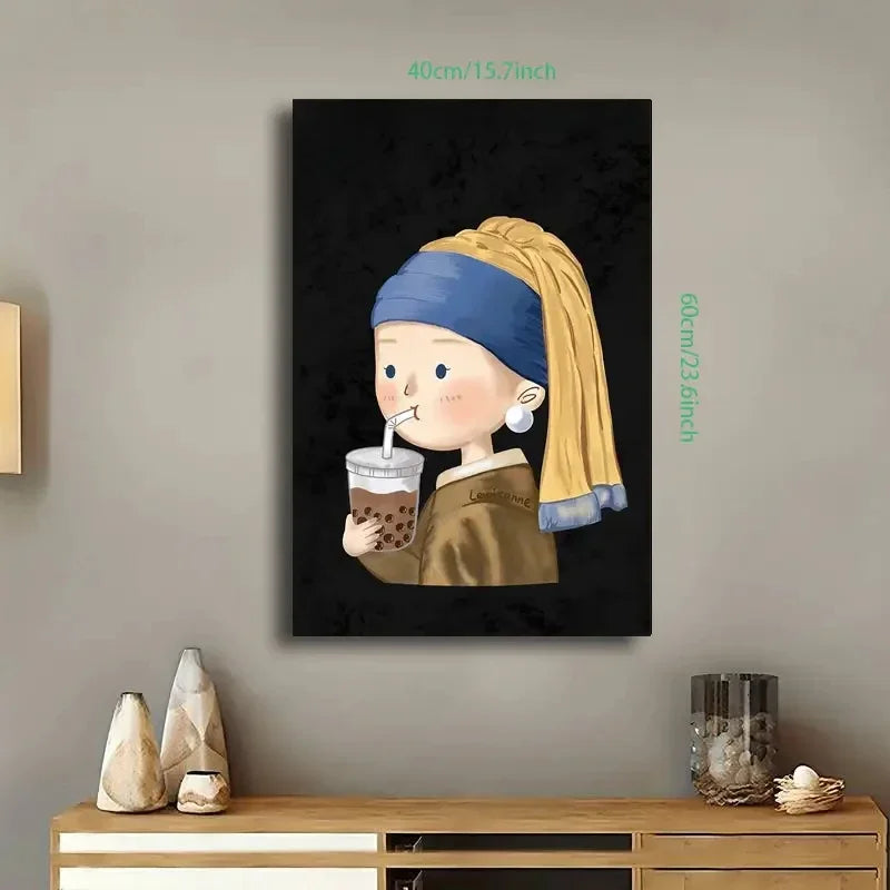 Tea Lovers Canvas Wall Art – Modern Kitchen Decor