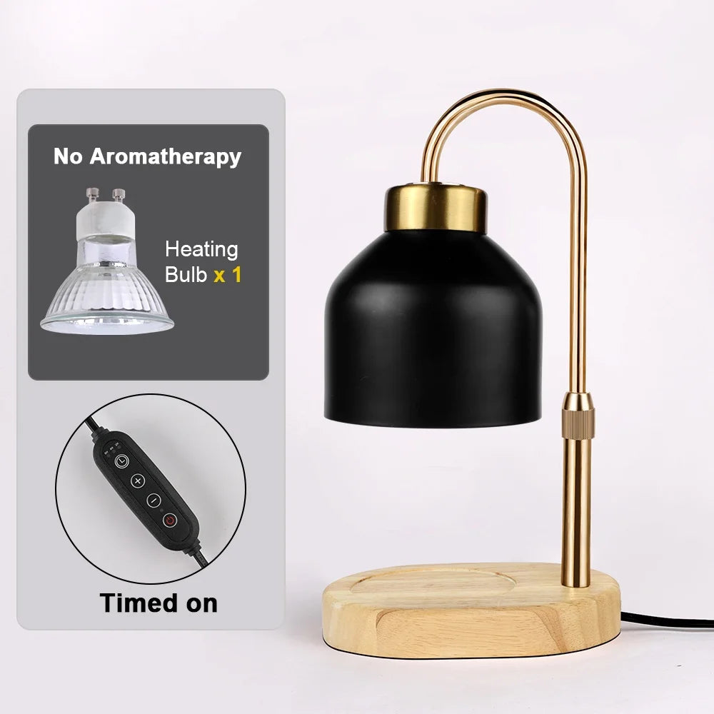Adjustable Candle Warmer Lamp with Timer and Dimmer
