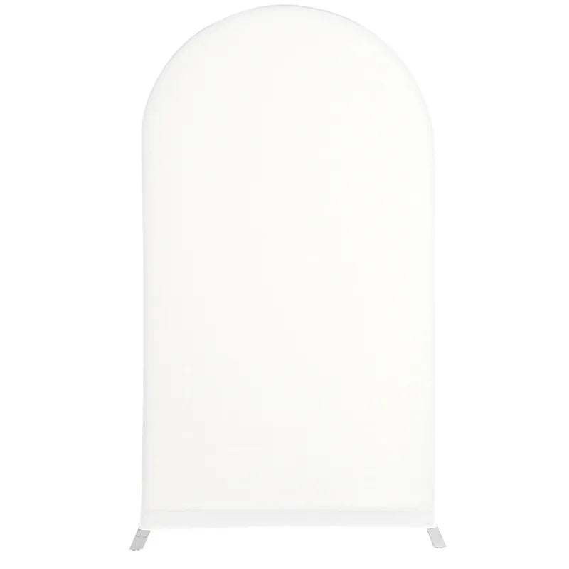 Fondo de arco elástico blanco suave para fotografía o eventos.