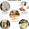 Mini ceramic fridge magnets used for decorating and holding small plants or flowers.