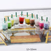 Miniature Dollhouse Food Set with Snacks, Cakes, Drinks & Wine