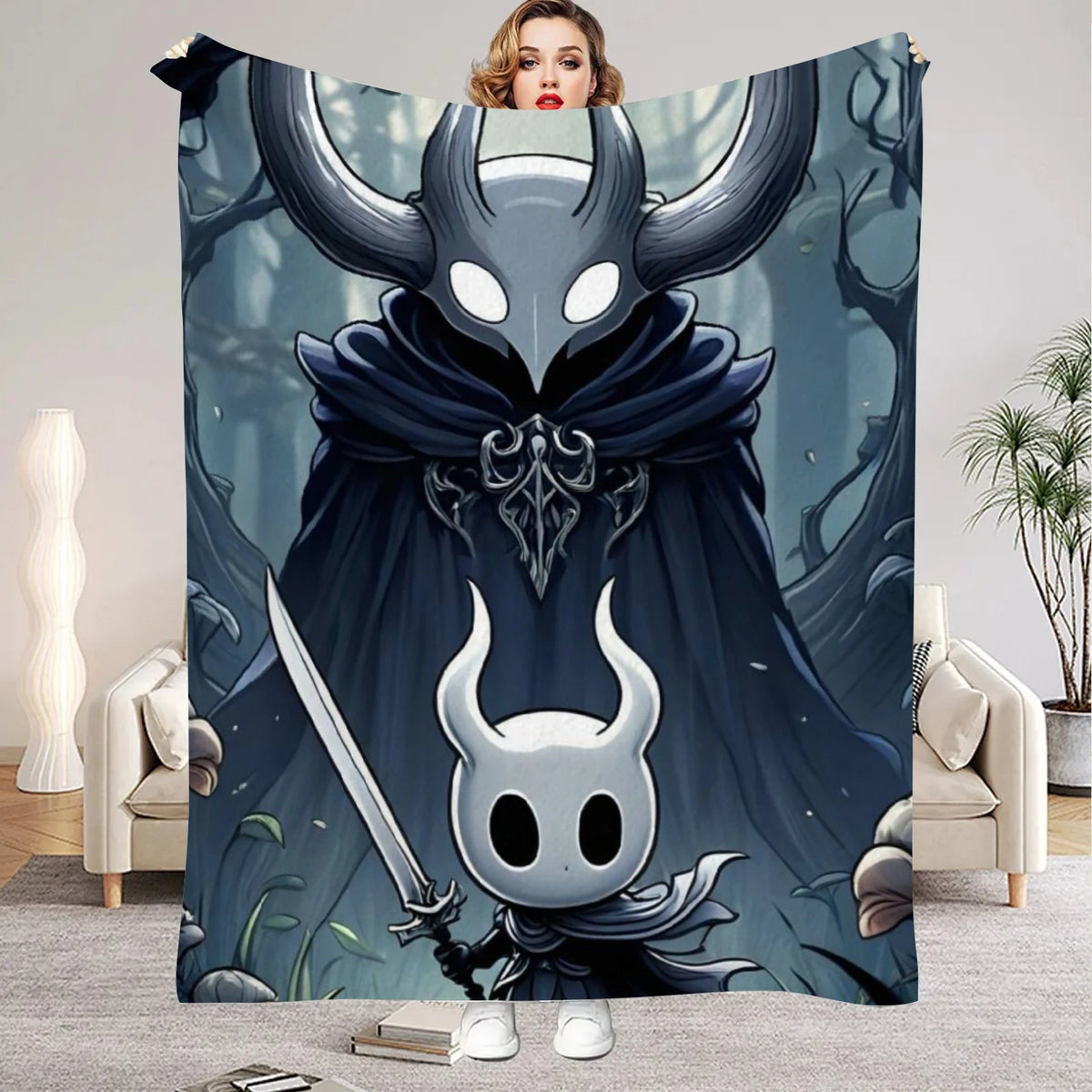Hollow Knight Flannel Throw Blanket