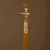 Brass gourd and five emperor coins hanging ornament with a golden tassel