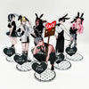 Acrylic keychain set featuring anime character pendants of various characters.