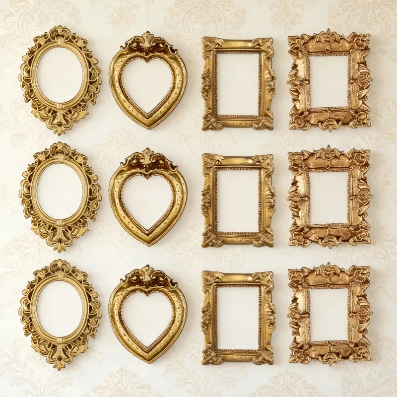 Vintage Baroque Resin Picture Frame Set