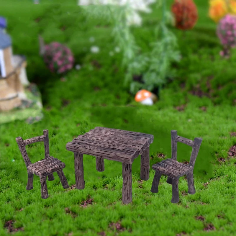 Miniature Fairy Garden Ornaments | Set of Resin Accents