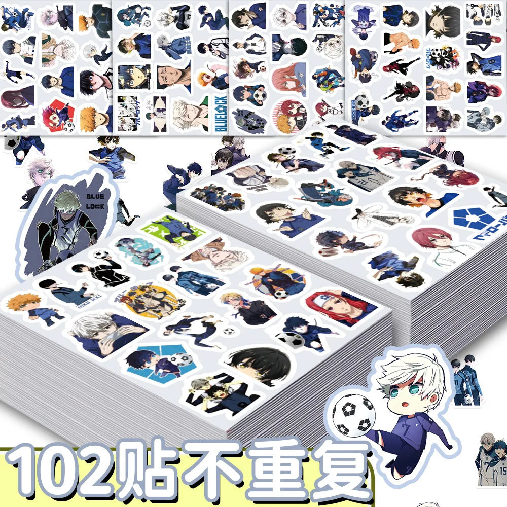 A collection of cartoon graffiti stickers featuring various characters and designs for water bottles and luggage.