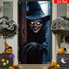 Spooky Halloween Witch Door Banner - Oversized Outdoor Décor