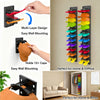 Wall-mounted hat organizer rack showing multi-layer design and easy mounting options for home or office use