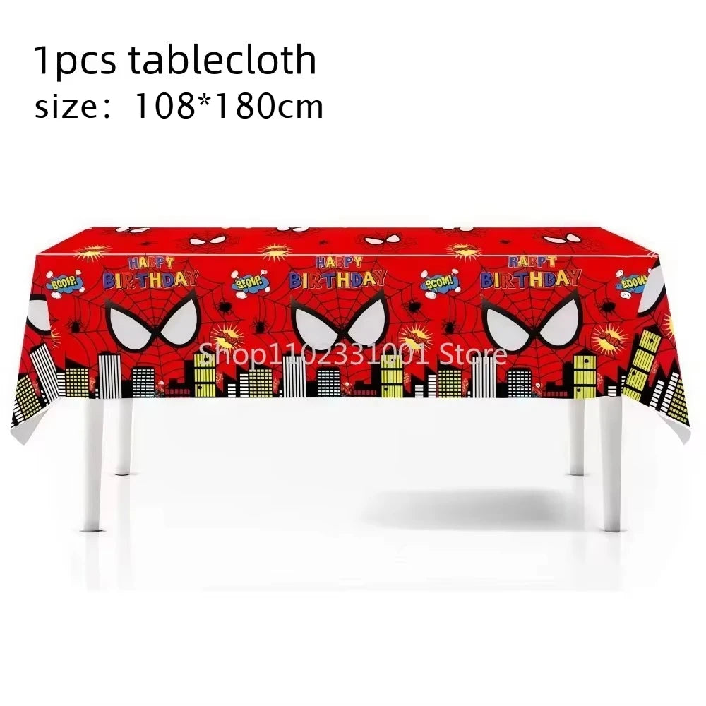 Superhero Birthday Party Tableware and Decoration Kit