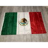A rectangular banner displaying the flag of Mexico, featuring green, white, and red stripes with the national coat of arms.