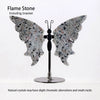 Hand-Carved Natural Amethyst Crystal Butterfly Desk Ornament