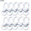 White lobster clasp hooks for jewelry making and DIY crafts
