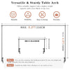 Versatile & Sturdy Table Arch offering reliable support and portability for events