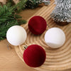 Velvet Christmas Ornaments with Flocked Finish
