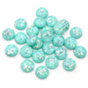 Mixed Color Resin Cabochons with Metal Foil Backing for Jewelry Making