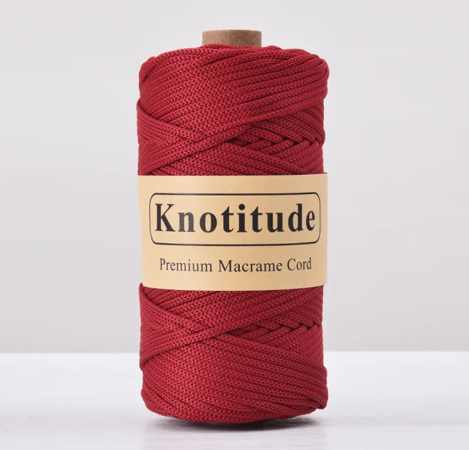 4mm Polyester Macrame Cord - 300g Spool for Knitting & DIY Crafts
