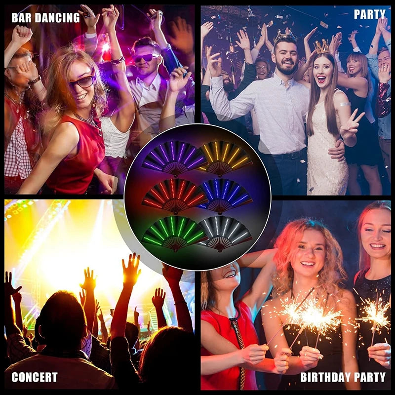 A collage of people dancing, partying, and attending a concert, with hands raised and lights visible.