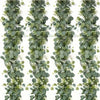 Artificial eucalyptus garland with white flowers used for wedding and home decor