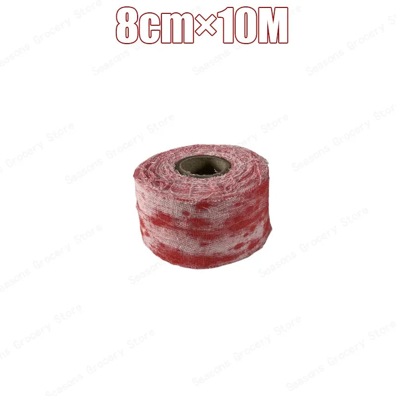 Creepy Blood-Stained Gauze Roll for Halloween Costumes & Decor