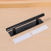 Black and white self-adhesive cabinet handles for drawers and wardrobes