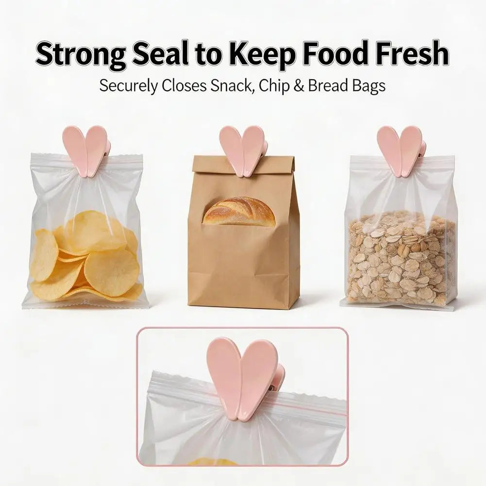 Clips magnéticos de sellado fuertes que aseguran bolsas de snacks, papas y pan