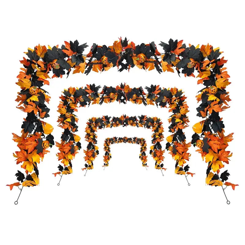 Autumn Maple Leaf Garland for Fireplace & Mantel Decor