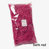Bag of dark red crinkle paper shreds for gift boxes and party decor