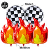 Race Car Birthday Party Balloon Decoration Set with Traffic Lights, Cones & Checkered Flags