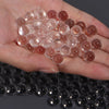 Crystal-Look Acrylic Round Beads for Crafts and Decor